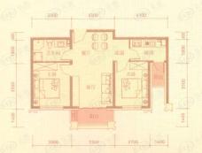 紫金江尚两室一厅一厨一卫68.58-73.58㎡户型图