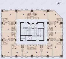 禹洲栖湖朗廷1室1厅1卫户型图