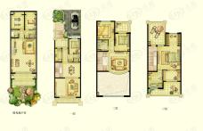 合生杭州湾国际新城4室3厅3卫户型图