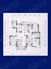 东方中华园房型: 四房;  面积段: 190 －250 平方米;
户型图