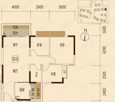 东海国际商务公馆5期 2区 9座 03单元户型图