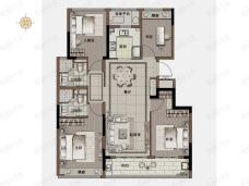 中国铁建滨江古翠蓝庭Y2户型户型图