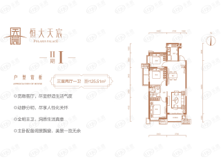 太原恒大金碧天下I户型户型图