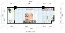 海韵东岸1室1厅1卫户型图