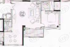 创智天地房型: 一房;  面积段: 70 －80 平方米;
户型图