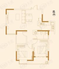 永威翡翠城10号楼c-f户型3室2厅1卫户型图