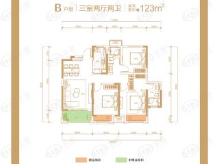 长江国际广场B户型户型图