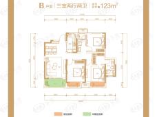 漯河绿地城B户型户型图