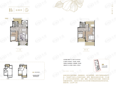 泊翠澜境花园H上叠 浣溪沙户型图