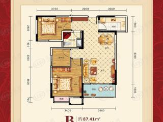 荆州新天地·天玺B户型户型图