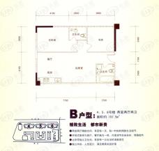 官邸3号b户型(售罄)户型图