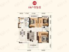 盛地东方芯府1B户型户型图