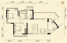 天御2室2厅2卫户型图