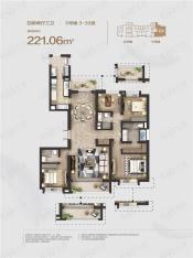 瑞虹新城悦庭5号楼01户型图户型图