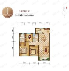 保利·江山悦3室2厅2卫户型图