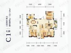 海航通航空港城一期C1户型图