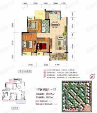 彰泰春天唐悦C1-1户型户型图