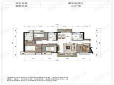 招商雍华府115㎡户型图