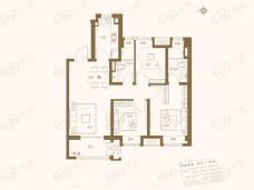 酩悦都会3室2厅2卫户型图