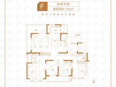 蓝光·万华湖畔花苑F户型户型图