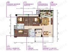 缤纷汇广场3室2厅2卫户型图