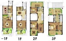 东渡海韵艺墅香颂湾5室4厅3卫户型图