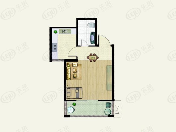 豪世小公馆住宅户型一览 户型面积43~90.41㎡