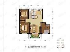 萃英花园3室2厅1卫户型图