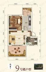 建驰云岭翠湖1室1厅1卫户型图