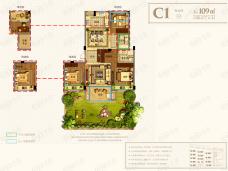 永晖壹号院C1户型图