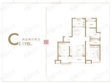 和达·北岸悦璋2室2厅2卫户型图