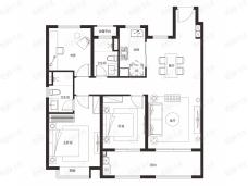 新城公馆高层B户型户型图