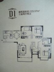 青秀家园3室2厅2卫户型图