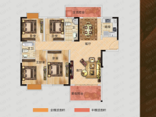 西溪·凤凰城4室2厅2卫户型图