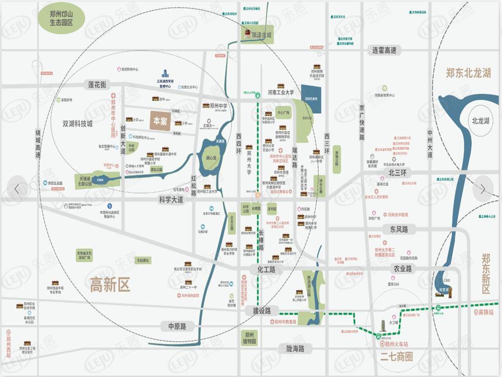 中原郑州正商湖西学府最新价格出来啦，约12000元/㎡，户型建面约93.98~117.92㎡