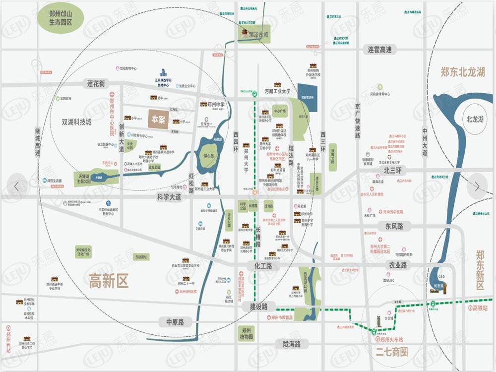 中原郑州正商湖西学府最新价格出来啦，约18500元/㎡，户型面积93.98~117.92㎡