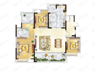 中国铁建花语江南C3户型户型图