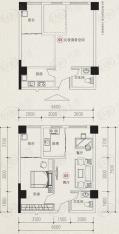 钱隆学府2#栋01户型 幻变商务空间户型图