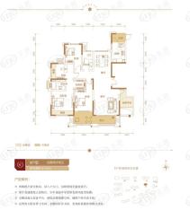 中泰财富湘江4室2厅2卫户型图