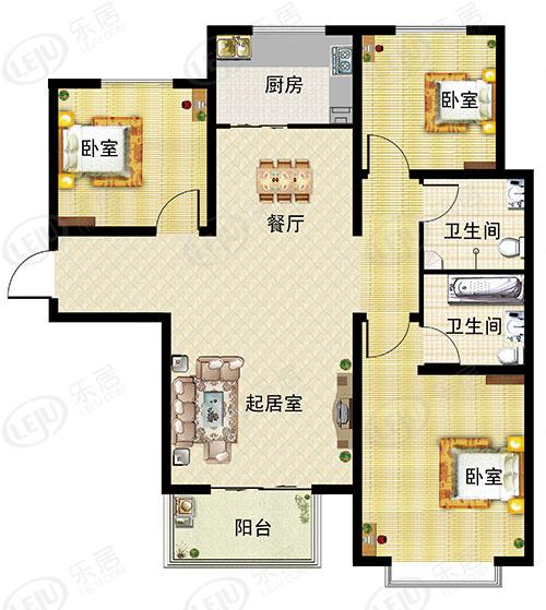 懋鑫福城住宅,公寓户型推荐  满足你的诸多需求