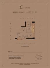 星都豪庭78平 C202户型户型图