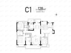 中锐星樾4室2厅2卫户型图