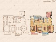 荣里3室2厅2卫户型图