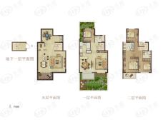 新城璞樾门第A户型下叠户型图