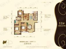 融侨城11#3单元A户型四室两厅两卫户型图