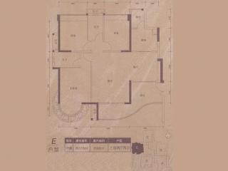 恒大郦湖城9座E户型户型图