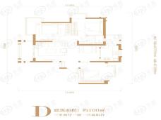 金地星月D户型户型图