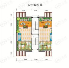 江门乐雅居B2户型别墅户型图