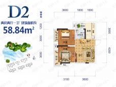 湖光山舍D2户型图