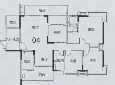 科城山庄B1/B2/B3栋04户型户型图